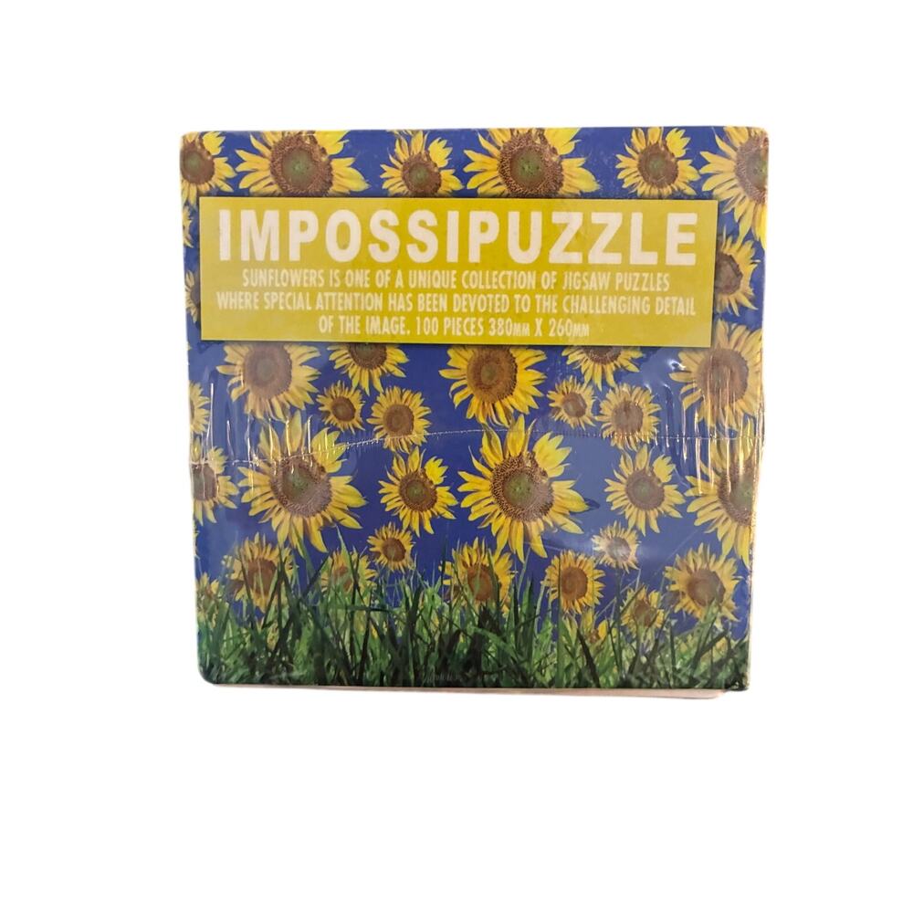 Impossipuzzle Sunflowers 100-Piece Jigsaw Puzzle